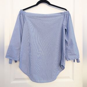 Aritzia Babaton Blue Off-Shoulder Women's Top